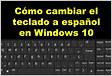 Windows Configurar teclado espaol SYSADMI